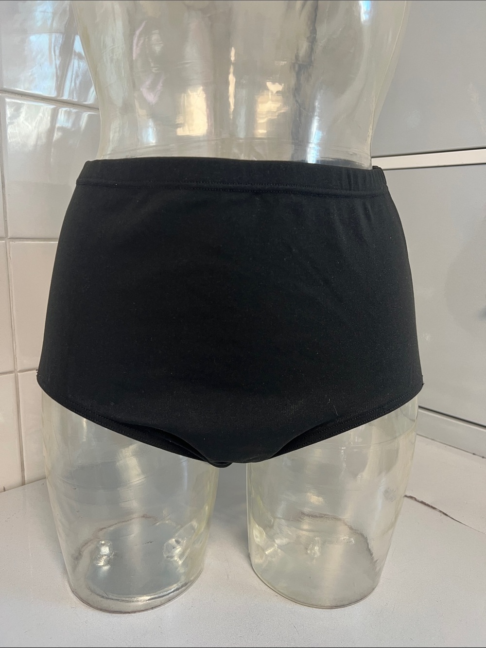 Danskin Cheer & Dance Nylon Brief A/XL Black NWOT